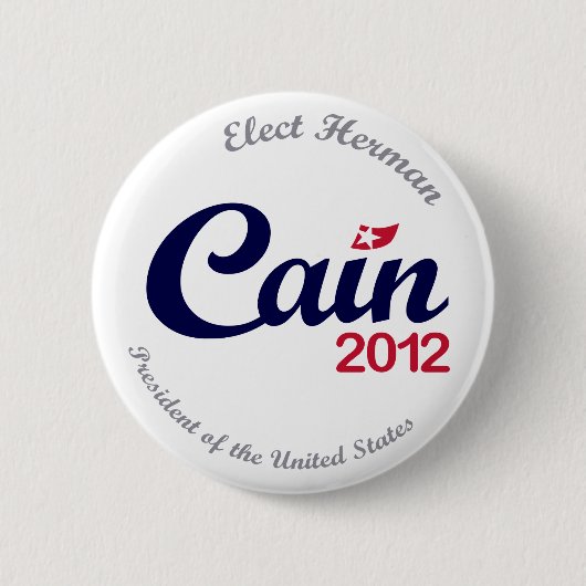 Herman Cain voor President 2012 "Spirit" Button 2. (Voorkant)
