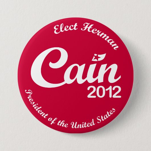 Herman Cain voor President 2012 "Spirit" Button R (Voorkant)