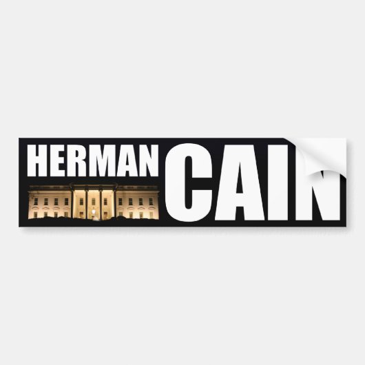Herman Cain voor President Bumpersticker (Voorkant)