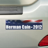 Herman Cain voor President Bumpersticker (Op auto)