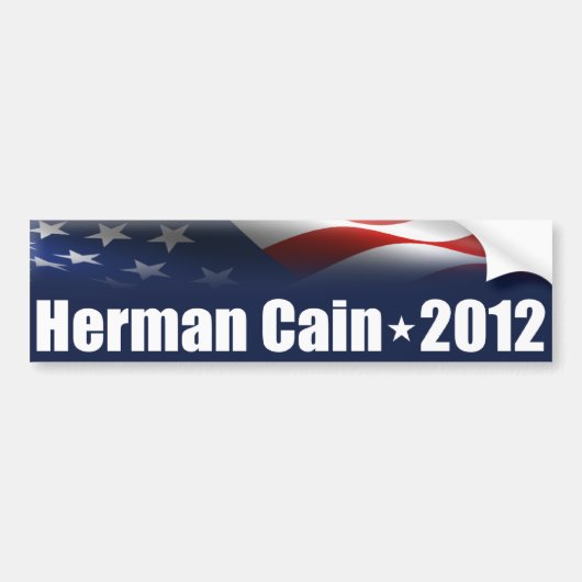 Herman Cain voor President Bumpersticker (Voorkant)