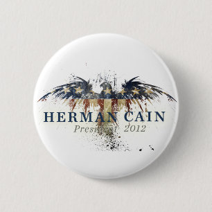Herman Cain voor President Ronde Button 5,7 Cm