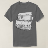 Herman de Hymer Motorhome Front Ink T-shirt (Design voorkant)