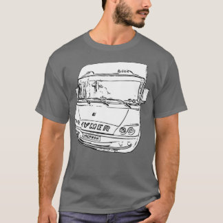 Herman de Hymer Motorhome Front Ink T-shirt
