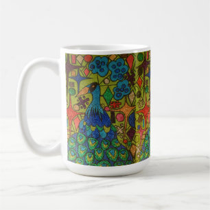 Herman de magische Glitter Pauw Koffiemok
