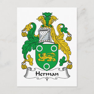 Herman Family Crest Briefkaart