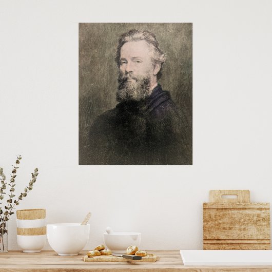 Herman Melville - Auteur Poster (Keuken)