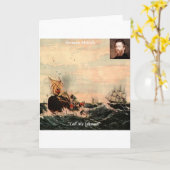 Herman Melville belde me op Ishmael Quote Kaart (Gele Bloem)