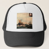 Herman Melville belde me op Ishmael Quote Trucker Pet (Voorkant)