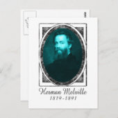 Herman Melville Briefkaart (Voorkant / Achterkant)