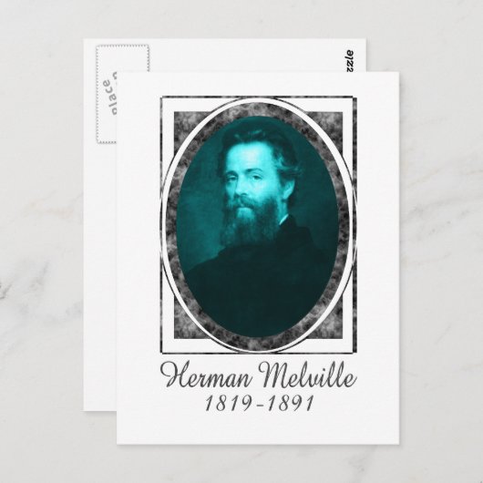 Herman Melville Briefkaart (Voorkant / Achterkant)