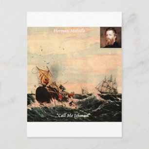 Herman Melville Call Me Ishmael Citaat Briefkaart