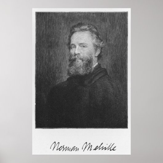 Herman Melville Large Art Print (Voorkant)