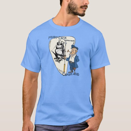 Herman Melville ~ Moby-Dick of The Whale T-shirt (Voorkant)