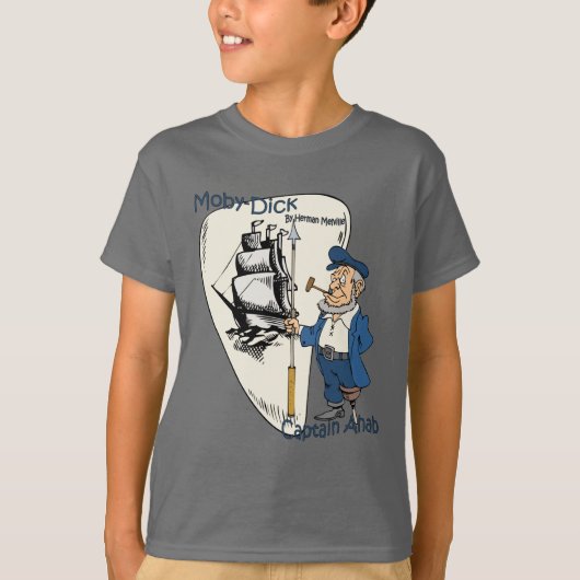 Herman Melville ~ Moby-Dick of The Whale T-shirt (Voorkant)