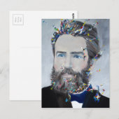 Herman Melville - olieportret Briefkaart (Voorkant / Achterkant)