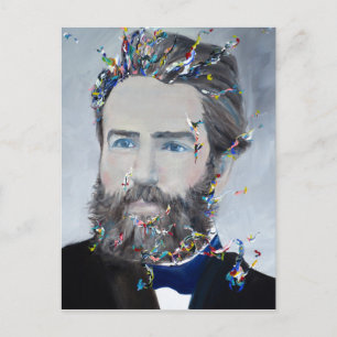 herman melville - olieportret briefkaart