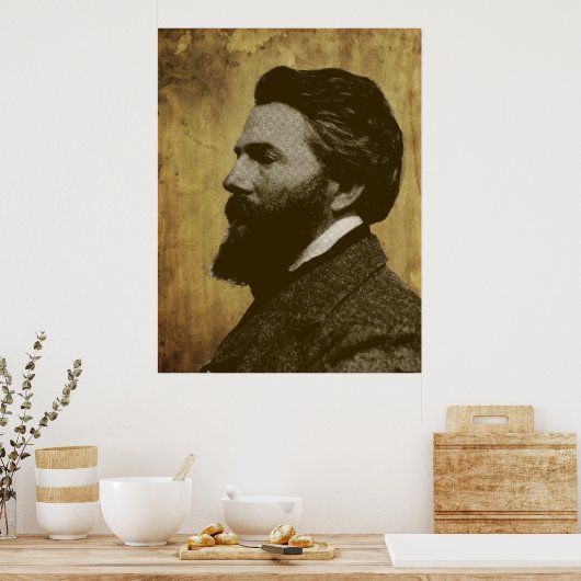 Herman Melville Poster (Keuken)