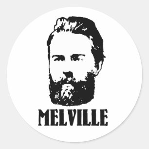 Herman Melville Ronde Sticker