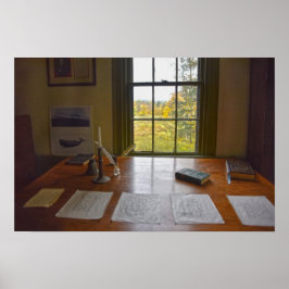 Herman Melville's raam, Massachusetts Poster