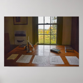 Herman Melville's raam, Massachusetts Poster