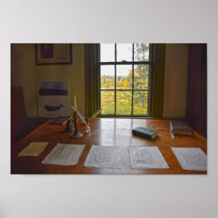 Herman Melville's raam, Massachusetts Poster