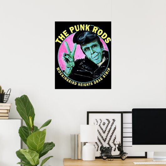 Herman Munster The Punk Rods Poster (Thuiskantoor)