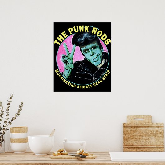 Herman Munster The Punk Rods Poster (Keuken)