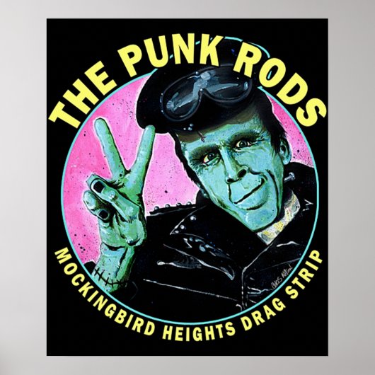 Herman Munster The Punk Rods Poster (Voorkant)