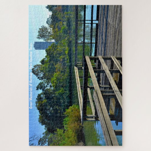 Herman Park Houston Texas. Jigzaag Puzzle Legpuzzel (Verticaal)
