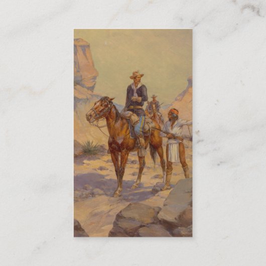 Herman Wendelborg Hansen patrouilleert in de Rio G Visitekaartje (Achterkant)