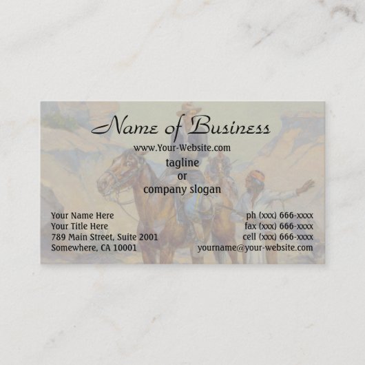 Herman Wendelborg Hansen patrouilleert in de Rio G Visitekaartje (Voorkant)