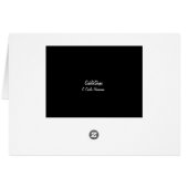 Herman zegt "HALLO" zwart-wit Wenskaart (Achterkant Horizontaal)