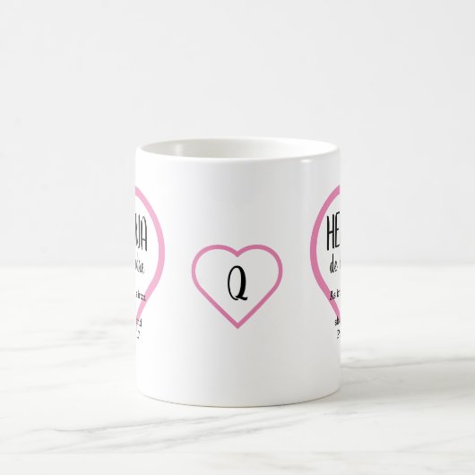 HERMANA DE OTRA MADRE Christelijk BFF-monogram Koffiemok (Center)