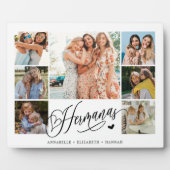 Hermanas Photo Collage Typography Keepomwille Fotoplaat (Voorkant)