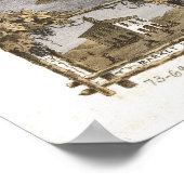 Hermann Missouri 1869 Antiek Panorama Poster (Hoek)