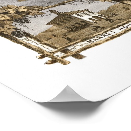 Hermann, MO Panoramic Map - 1869 Poster (Hoek)