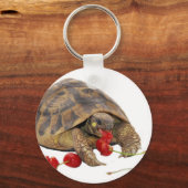 Hermann Tortoise en aardbeien Sleutelhanger (Voorkant)