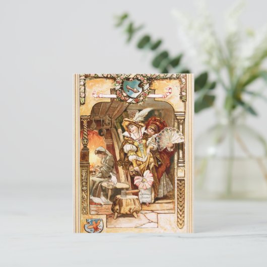 Hermann Vogel - Cinderella Briefkaart (Staand voorkant)