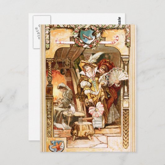 Hermann Vogel - Cinderella Briefkaart (Voorkant / Achterkant)