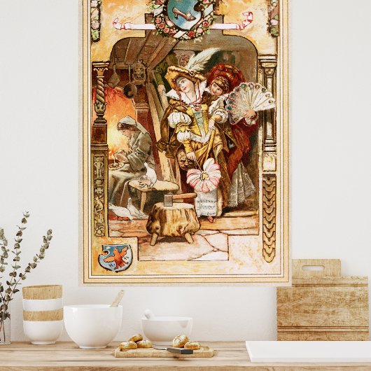 Hermann Vogel - Cinderella Poster (Keuken)