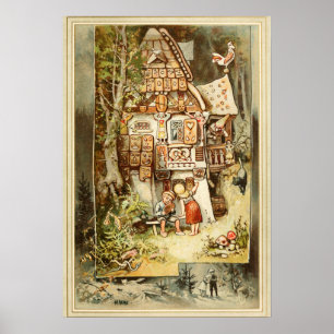 Hermann Vogel - Hansel en Grethel Poster