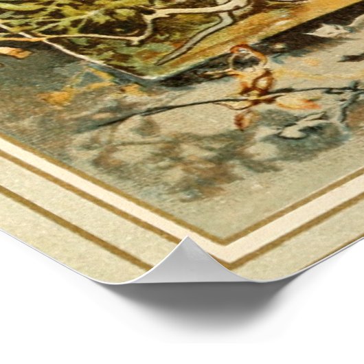 Hermann Vogel - Hansel en Grethel Poster (Hoek)