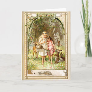 Hermann Vogel - Sneeuwwitje en Rozerood Kaart