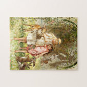 Hermann Vogel - Snow White en Roos Red Legpuzzel (Horizontaal)