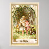 Hermann Vogel - Snow White en Roos Red Poster (Voorkant)
