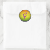 Hermaphrodite Ronde Sticker (Tas)