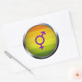 Hermaphrodite Ronde Sticker (Envelop)