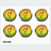 Hermaphrodite Ronde Sticker (Vel)