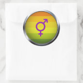 Hermaphrodite Ronde Sticker (Tas)